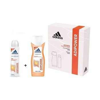 Hlavný obrázok Adidas darčeková kazeta pre ženy Adipowder sprchový gél 250ml, deo 150ml