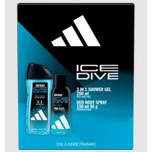loader for Adidas Ice Dive pánska darčeková kazeta Sprchový gél, Deodorant sprej