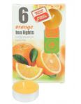 Admit Orange čajové vonné sviečky 6ks 