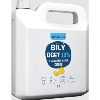 Hlavný obrázok Allnature Biely ocot 10% Citrón dezinfekčný a čistiaci prostriedok 5000ml
