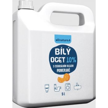Hlavný obrázok Allnature Biely ocot 10% Pomaranč dezinfekčný a čistiaci prostriedok 5000ml