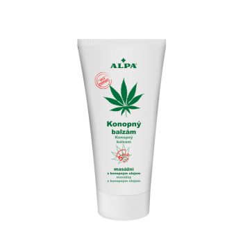 Hlavný obrázok Alpa Konopný balzam s mentolom, gáfrom, zázvorom 150ml