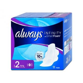 Hlavný obrázok Always 2 Infinity Absorbs 10x Long hygienické vložky 11ks