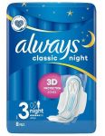 Always Classic Night hygienické vložky 8ks