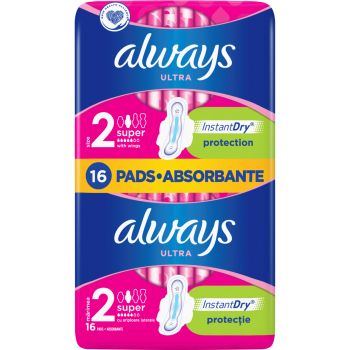 Hlavný obrázok Always Duo Ultra InstantDry Protection 2 Super hygienické vložky 14ks