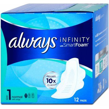 Hlavný obrázok Always Infinity Absorbs 10x Normal hygienické vložky 12ks