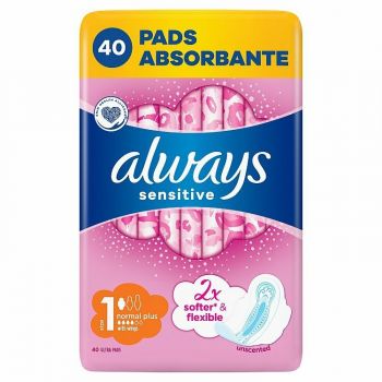 Hlavný obrázok Always Sensitive Normal plus hygienické vložky 40ks