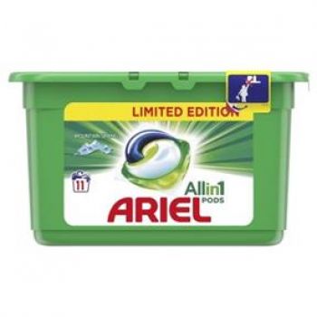 Hlavný obrázok Ariel All in1 11 praní Montain Spring gélové kapsule na pranie