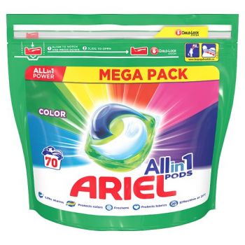 Hlavný obrázok Ariel All in1 70 praní Color kapsule na pranie