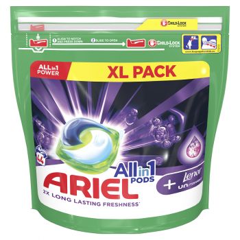 Hlavný obrázok Ariel All in1 Power 44 praní Lenor Ustoppables kapsule na pranie
