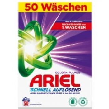 Hlavný obrázok Ariel Color+ Pulver prášok na pranie 3000g 50 praní