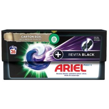 Hlavný obrázok Ariel +Revita Black kapsule na pranie 26 praní