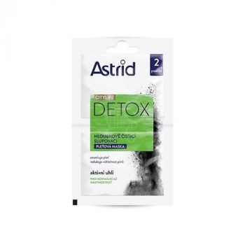 Hlavný obrázok Astrid pleťová maska 2x8ml Detox hĺbkovo čistiaca