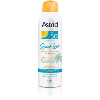 Hlavný obrázok Astrid Sun Coconut Love Neviditeľný suchý sprej na opaľovanie SPF50 150ml