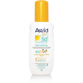 Hlavný obrázok Astrid Sun Kids Sensitive detské mlieko na opaľovanie v spreji SPF50+ 150ml