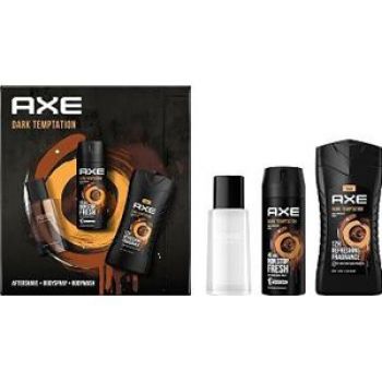 Hlavný obrázok AXE DARK TEMPTATION darčeková kazeta pre mužov Sprchový gél 250ml, Voda po holení 100ml, Deodorant 150ml