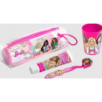 Hlavný obrázok Barbie set dentálnej hygieny zubná kefka+zubná pasta+pohár+púzdro