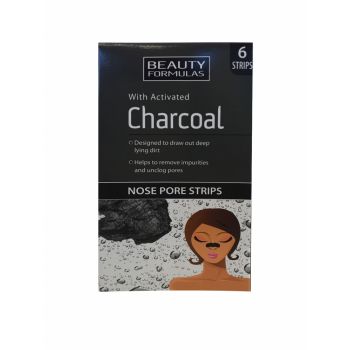 Hlavný obrázok Beauty Formulas Charcoal čistiace prúžky na nos s aktívnym uhlím 6ks