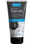 Beauty Formulas Charcoal pleťový peeling s aktívnym uhlím 150ml
