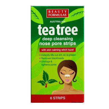 Hlavný obrázok Beauty Formulas Tea Tree čistiace prúžky na nos 6ks