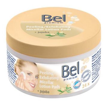 Hlavný obrázok Bel Premium Peeling Jojoba vlhčené odličovacie tampóny 24ks