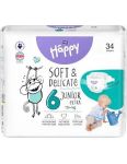 Bella baby Happy plienky 6 Junior Extra 15+kg 34ks