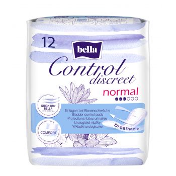 Hlavný obrázok Bella Control Discreet Normal urologické vložky 12ks