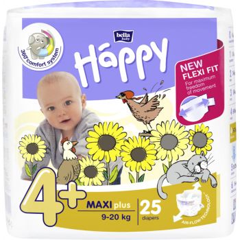 Hlavný obrázok Bella Happy Maxi Plus 4+ 25ks (9-20kg) detské plienky