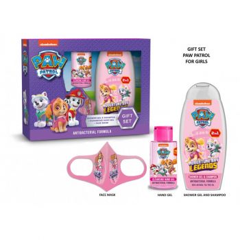 Hlavný obrázok BI-es Paw Patrol Girls Set sprchový gél 250ml, gél na ruky, ruška na tvár