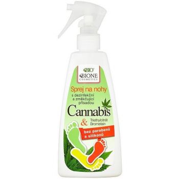 Hlavný obrázok Bio Bione Cannabis sprej na nohy s dezinfekčnou a zmäkčujúcou prísadou 260ml