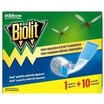 Hlavný obrázok Biolit elektircký suchý strojček proti komárom s náhradnou náplňou 10ks