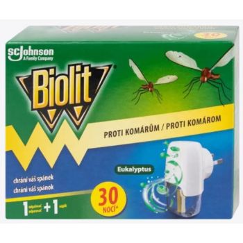 Hlavný obrázok Biolit elektrický odparovač proti komárom s tekutou náplňou Eucalyptus 30 nocí
