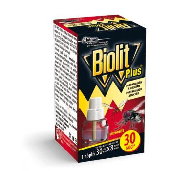 Hlavný obrázok Biolit Plus náhradná tekutá náplň proti komárom a mucham 30 nocí