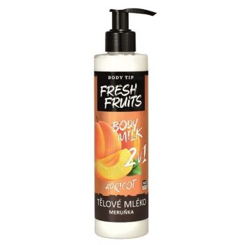 Hlavný obrázok Body Tip Fresh Fruits Marhuľa 2v1 telové mlieko 250ml