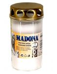 Bolsius Madona náhrobná sviečka biela 2 dní 135g s krytom 23350