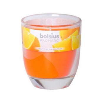 Hlavný obrázok Bolsius Orange sviečka sklo voňavá 70x80mm 255g 21531
