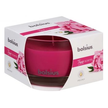 Hlavný obrázok Bolsius True scents Peony vonná sviečka v skle 90x63mm 380g