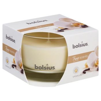 Hlavný obrázok Bolsius True scents Vanilla sviečka sklo voňavá 90x63mm 380g  35408