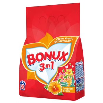 Hlavný obrázok Bonux prášok na pranie 3in1 1,5kg Tropical Fresh 20 praní