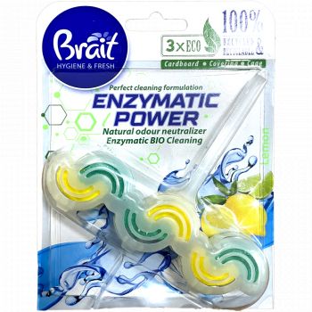 Hlavný obrázok Brait WC blok Enzymatic Power Lemon 45g