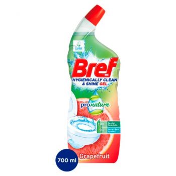 Hlavný obrázok Bref Hygienically Clean & Shine ProNature Grapefruit WC gél 700ml