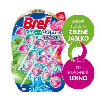 Hlavný obrázok Bref Perfume Switch Apple & Water Lily WC blok 3x50g 