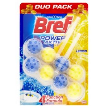 Hlavný obrázok Bref Power Aktiv Lemon WC blok 2x50g