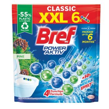 Hlavný obrázok Bref Power Aktiv Pine WC blok 6x50g