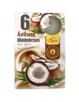Čajová vonná sviečka 6ks Coconut