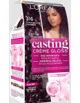 Casting Creme 316 tmavo fialová farba na vlasy