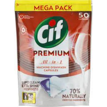 Hlavný obrázok Cif Premium All in 1 Regular 50ks tablety do umývačky riadu 