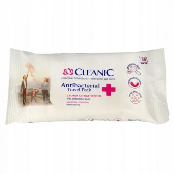 Hlavný obrázok Cleanic Antibakteriálne vlhčené utierky na ruky 40ks