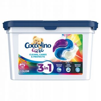 Hlavný obrázok Coccolino Care Color 3v1 kapsule na pranie 486g 18 praní
