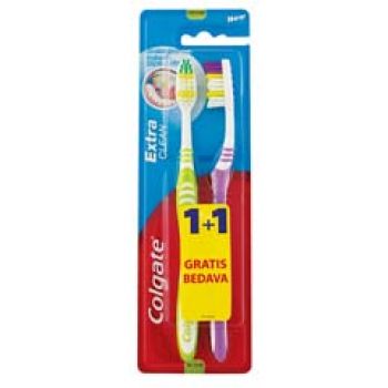 Hlavný obrázok Colgate zubná kefka Extra Clean 1+1 stredná